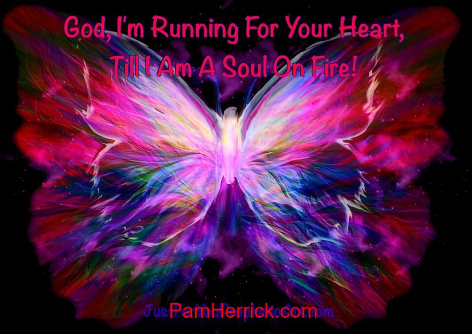 Pink butterfly painting digital art by prophetic artist Pam Herrick at Just For You Prophetic Art