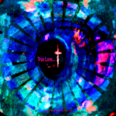 Cross in eye by Just For You Prophetic Art. #PamHerrick