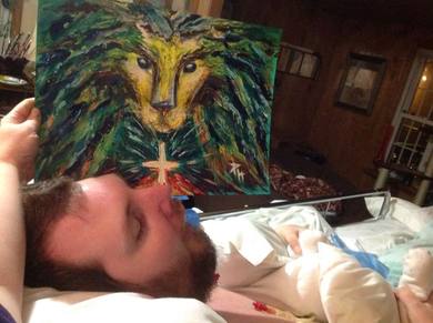 My son Bryan who I paint in honor of to raise money for missions at Just For You Prophetic Art