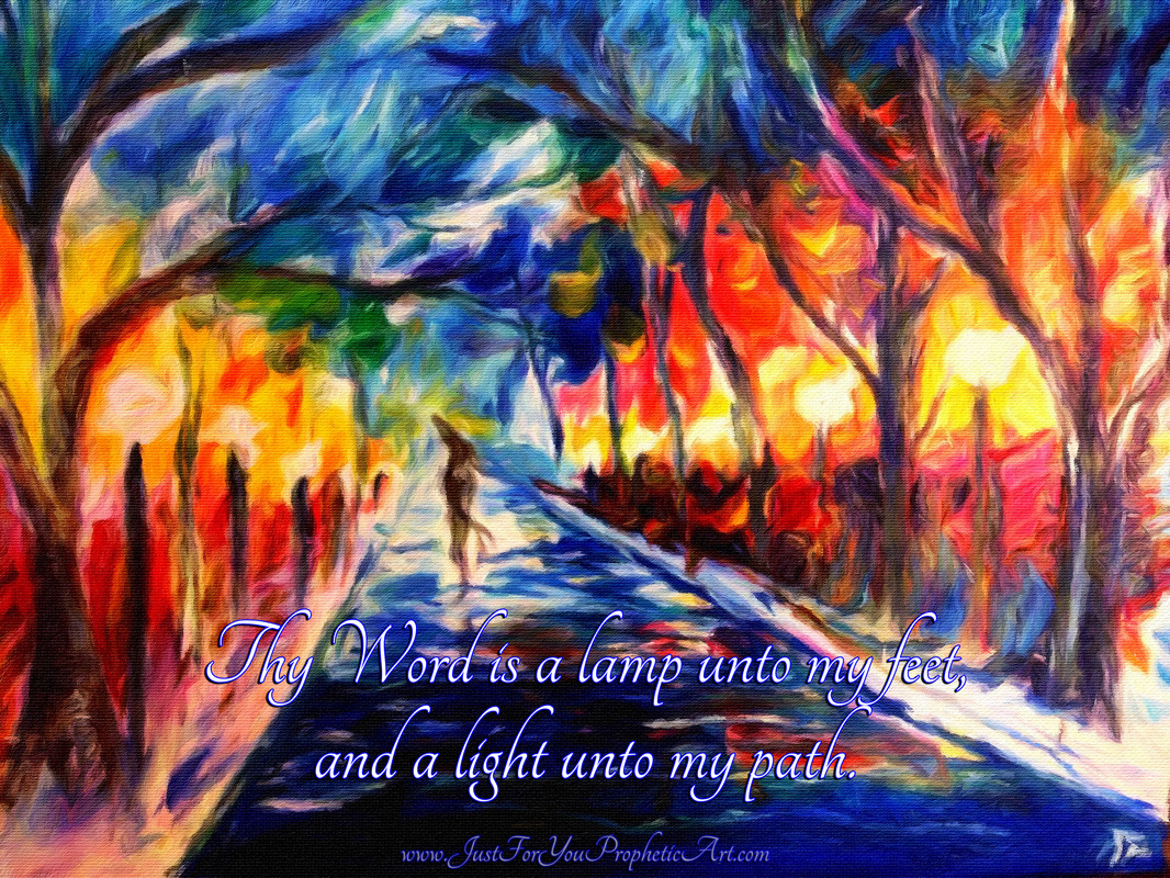Path Of Hope Prophetic Art painting - Just For You Prophetic Art - original painting by Pam Herrick