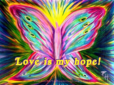 Butterfly Prophetic Art #PamHerrick Just For You Prophetic Art.
